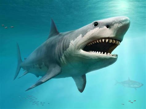 gargantuan shark|True size of the prehistoric megalodon shark revealed .